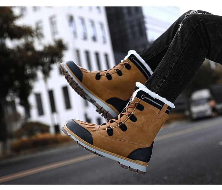 Carica immagine in Galleria Viewer, Men&#39;s Winter Mukluk Boots with Fur High-top Lining - Old Dog Trading
