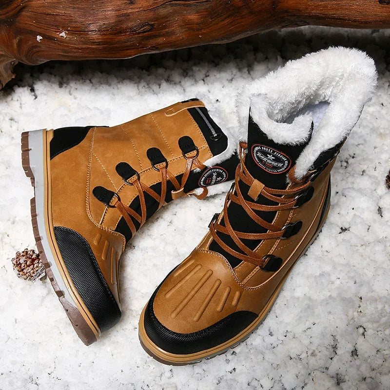 Carregue imagem no visualizador da galeriaMen&#39;s Winter Mukluk Boots with Fur High-top Lining - Old Dog Trading
