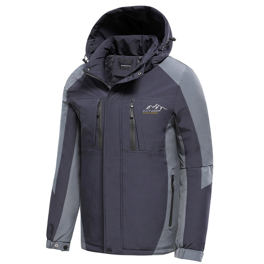 Men's Outdoor Thick Jacket with Hood - Old Dog Trading
