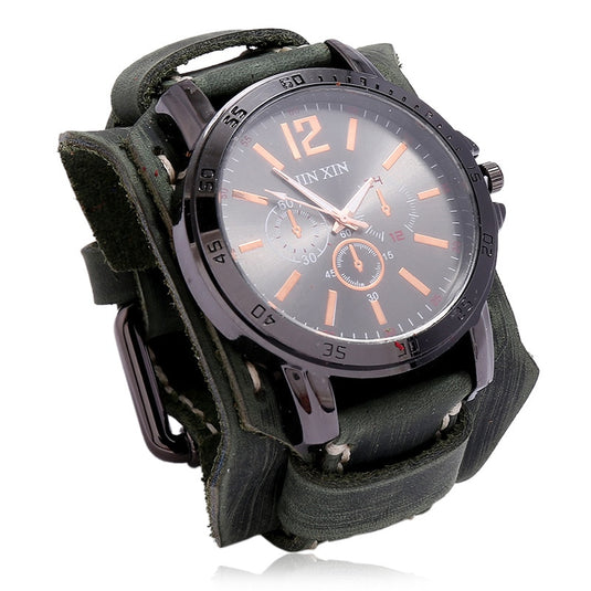 Jessingshow Men's Quartz Luxury Wristwatch w/Leather Band - Old Dog Trading