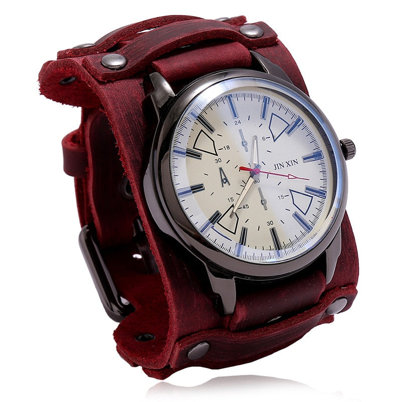 Load image into Gallery viewer, Jessingshow Men&#39;s Quartz Luxury Wristwatch w/Leather Band - Old Dog Trading
