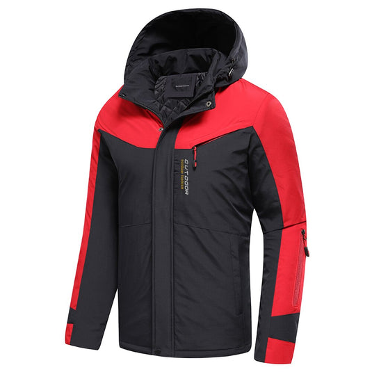 Men's Outdoor Thick Jacket with Hood - Old Dog Trading