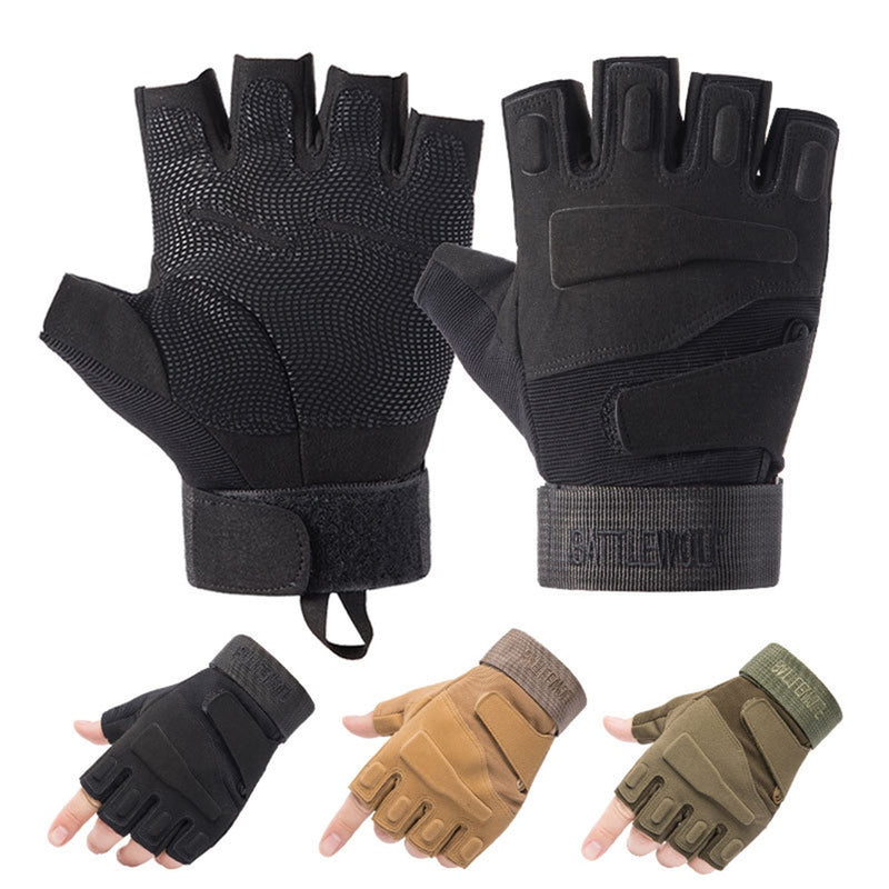 Carica immagine in Galleria Viewer, Unisex Half Finger Motorcycle, MTB Bike, or Cycling Gloves - Old Dog Trading
