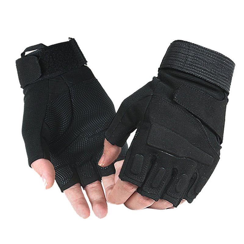 Load image into Gallery viewer, Unisex Half Finger Motorcycle, MTB Bike, or Cycling Gloves - Old Dog Trading

