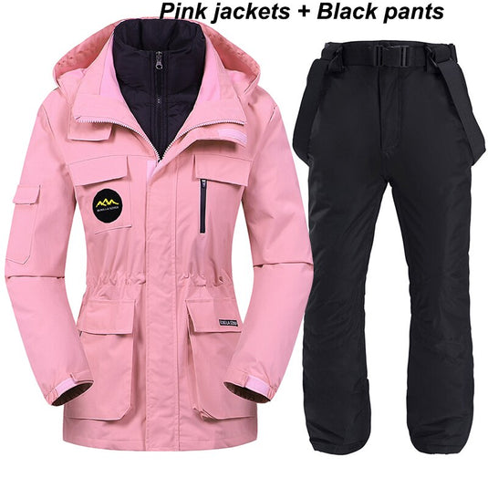 '-30 Degree Womens Winter Down Ski Suit (Jacket or Jacket/Pant Combo) Waterproof - Old Dog Trading