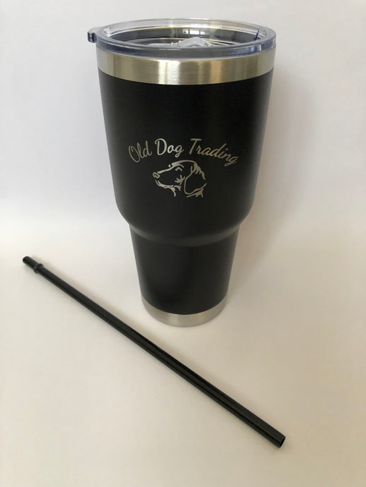 Old Dog Trading  30oz Insulated Travel Tumbler w/Straw - Old Dog Trading