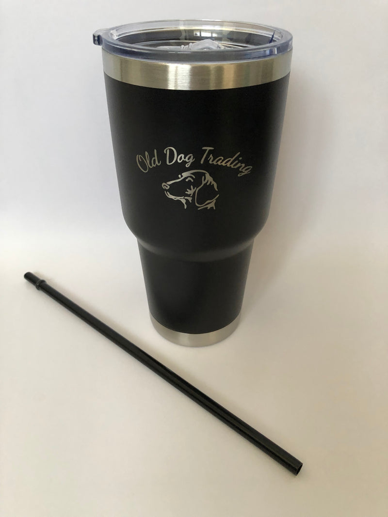 Load image into Gallery viewer, Old Dog Trading  30oz Insulated Travel Tumbler w/Straw - Old Dog Trading
