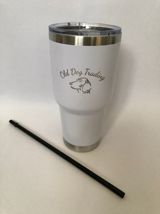 Old Dog Trading  30oz Insulated Travel Tumbler w/Straw - Old Dog Trading